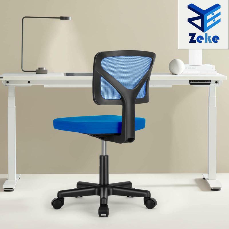 مدينة Zeke-كرسي مكتب ، كرسي مهام صغير ، دعم قطني شبكي ، منطقة دوارة ، بدون ذراع