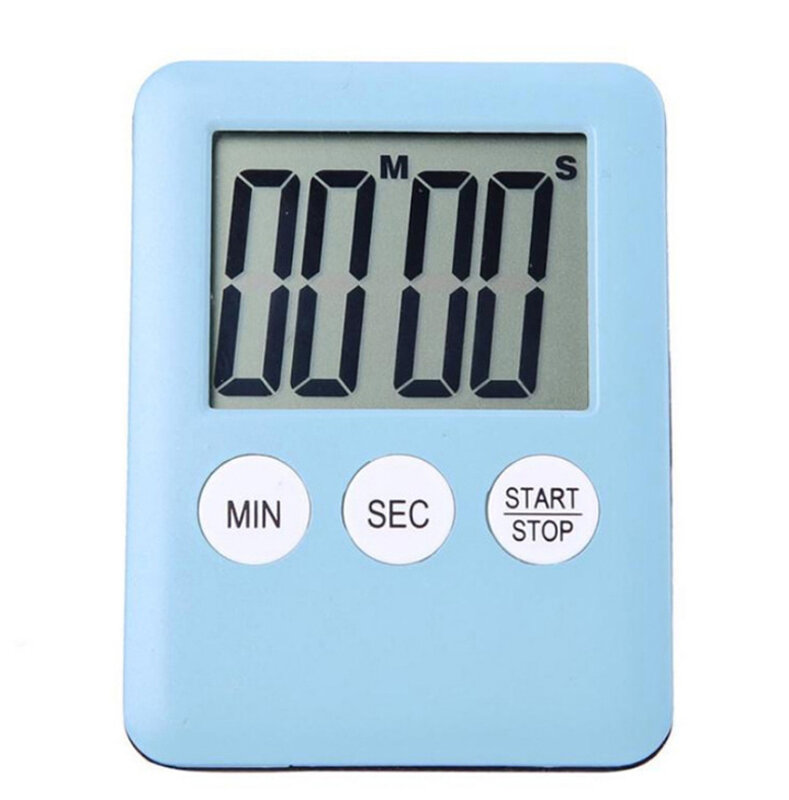 مؤقت طبخ LCD شاشة رقمية ساعة مطبخ مؤقت تنازلي ميكانيكي مؤقت رقمي للمطبخ المغناطيسي