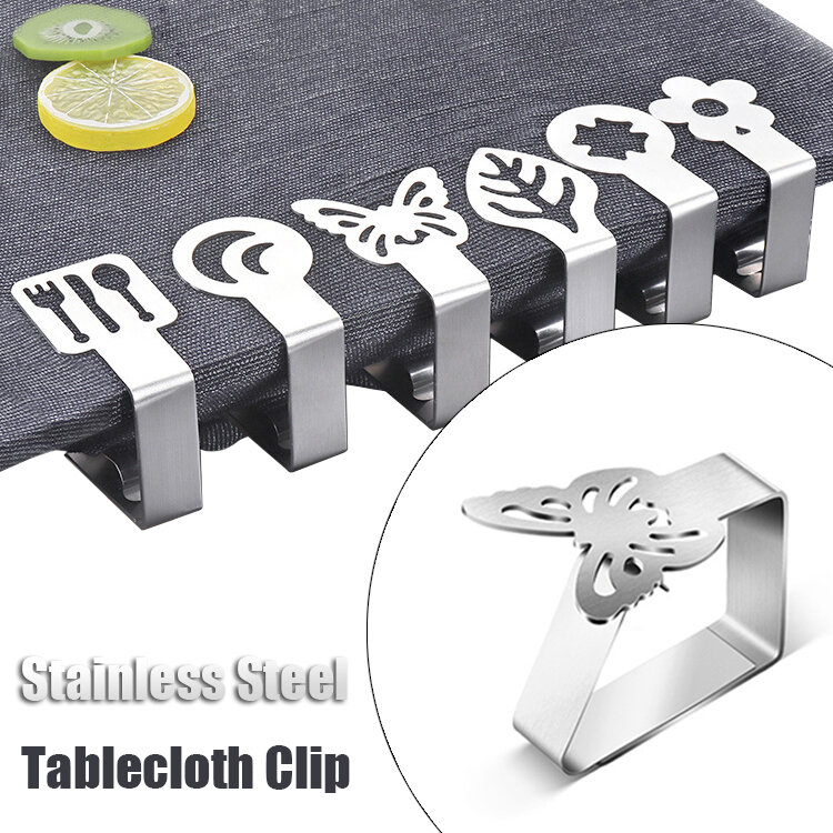 الفولاذ المقاوم للصدأ Tablecloth كليب أنماط الإبداعية الجدول القماش تحديد أداة كليب نزهة غطاء الطاولة المشبك