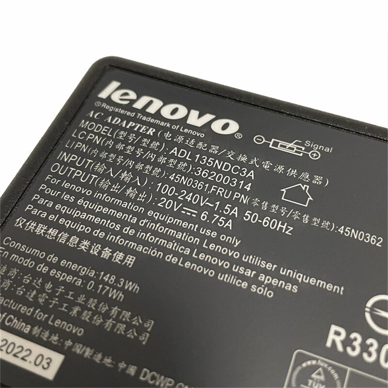 الأصلي لينوفو 20 فولت 6.75A 135 واط USB التيار المتناوب محول ADL135NDC3A ADL135NLC3A ثينك باد T440P T460P IDEAPAD Y50-70 شاحن محمول Y70-70