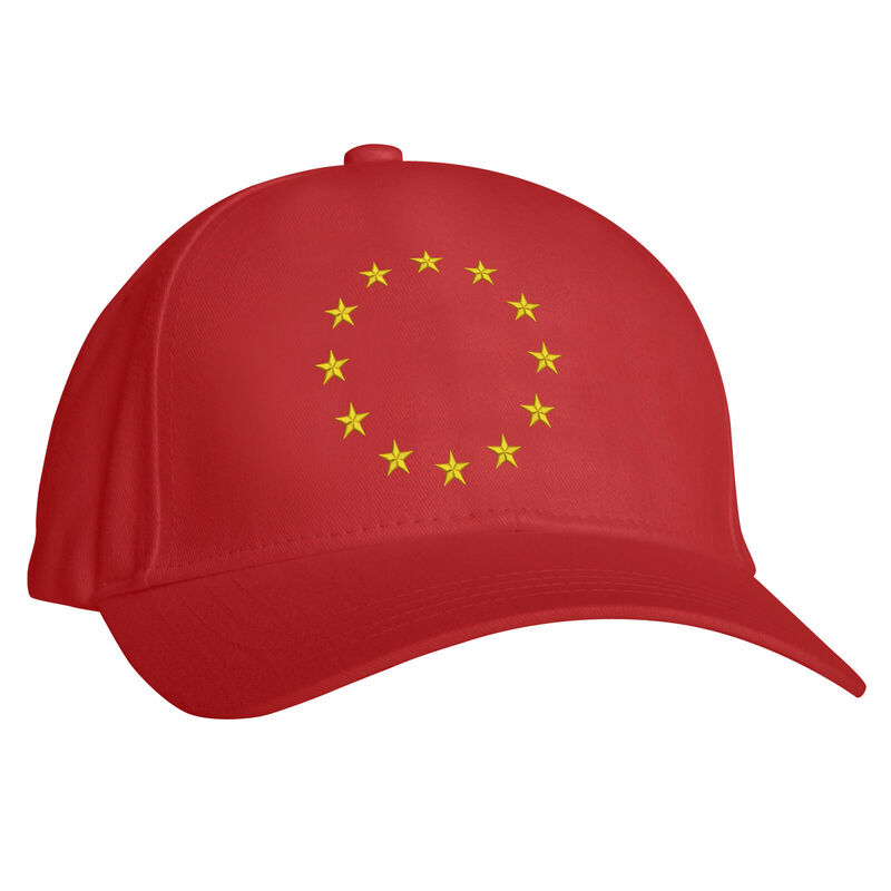 نجمة أوروبية قبعة بيسبول ، الاتحاد الأوروبي الاتحاد الأوروبي نجوم العلم قبعة