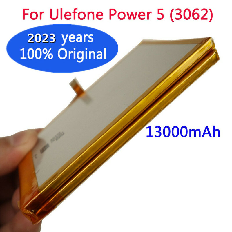 2023 سنة 100% بطارية أصلية 13000 مللي أمبير في الساعة لبطارية Ulefone Power 5 Power5 6.0 بوصة MTK6763 6 + 64 جرام هاتف محمول Bateria + تتبع