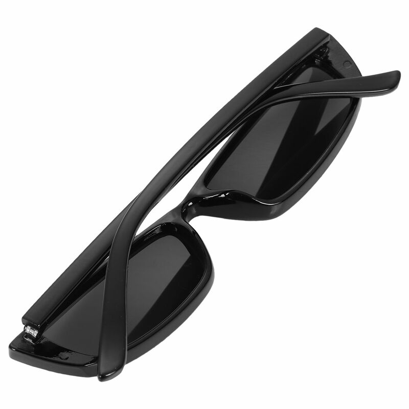 نظارة شمسية كلاسيكية مستطيلة للنساء نظارات شمسية صغيرة ريترو S17072 أسود أسود