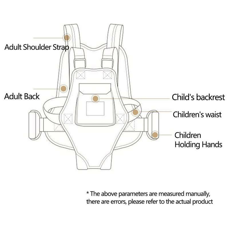 سلامة الطفل دراجة نارية تسخير تنفس المواد العاكسة حزام قابل للتعديل مع مقبض السلامة سلامة السيارة الكهربائية