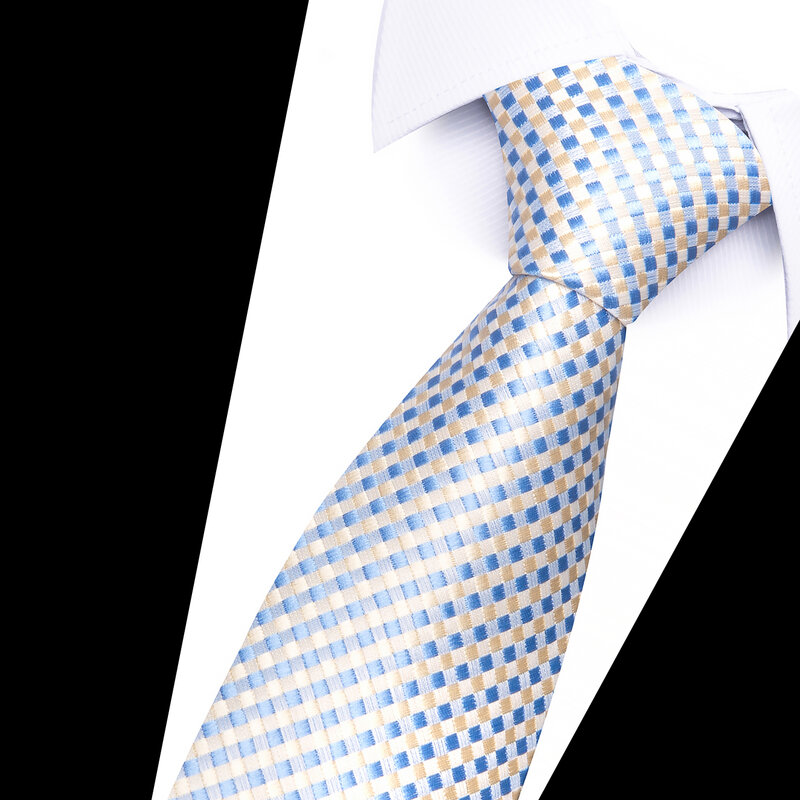 Tie For Men Gravatas Factory Sale Newest Style Silk 7.5 cm Luxury Necktie Wedding Accessories Man White Sliver Dot Performance