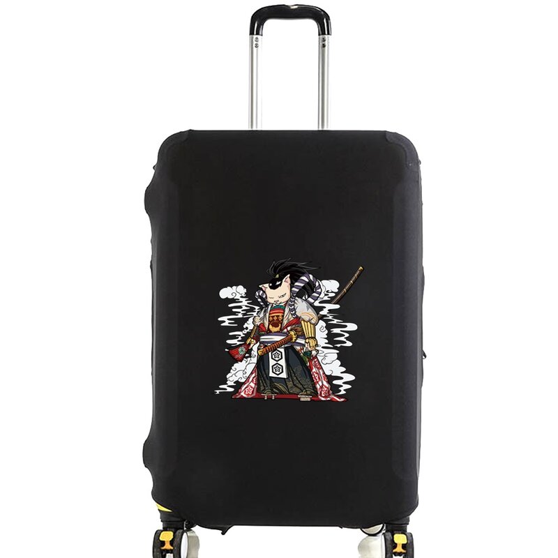 موضة للجنسين حقيبة الأمتعة حقيبة الغطاء الواقي نمط الساموراي السفر مطاطا الأمتعة غطاء غبار تطبيق 18-32 حقيبة
