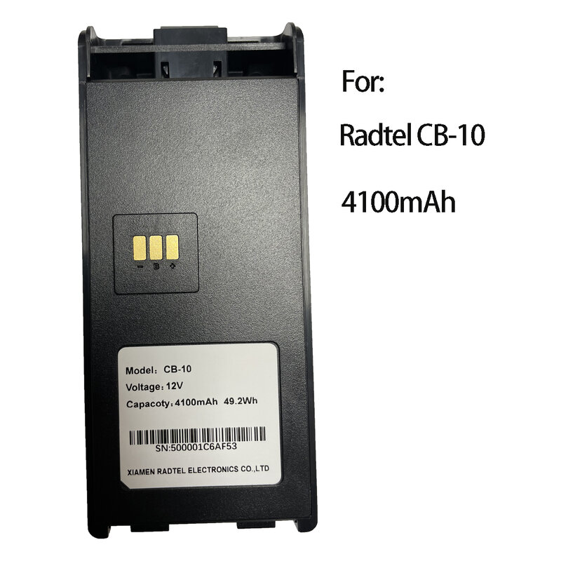 بطارية ليثيوم أيون 12 فولت 4100 مللي أمبير لراديو Radtel CB-10 محمول CB