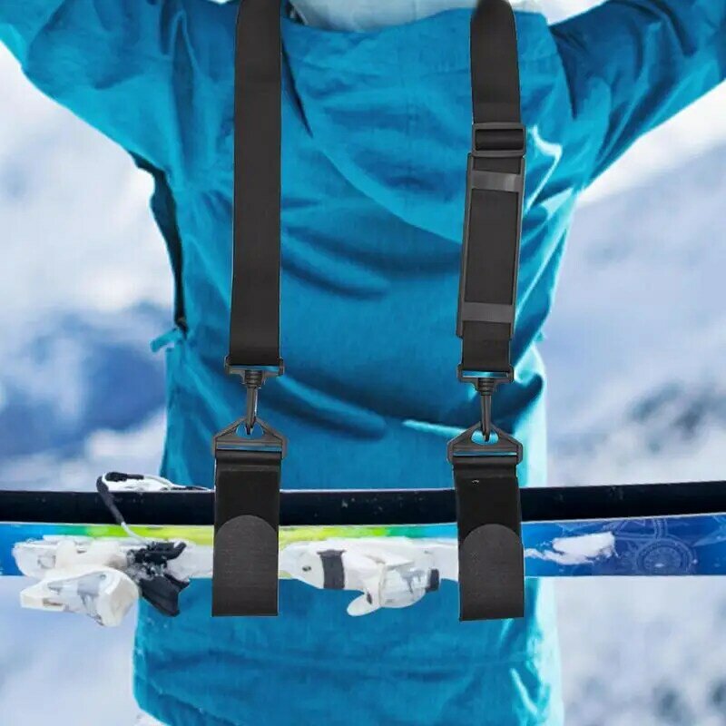 أحزمة حامل التزلج وحقيبة الظهر ، حزام كتف تزلج قابل للتعديل ، حامل تروس التزلج ، حزام نايلون القطب ، ملحقات التزلج