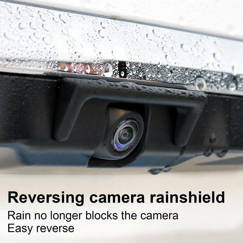 غطاء كاميرا مقاوم للمطر للسيارة ، غطاء مضاد للمطر ، ملصق غطاء للتشذيب ، واقي واق من المطر مقاوم للماء دقيق للخلف