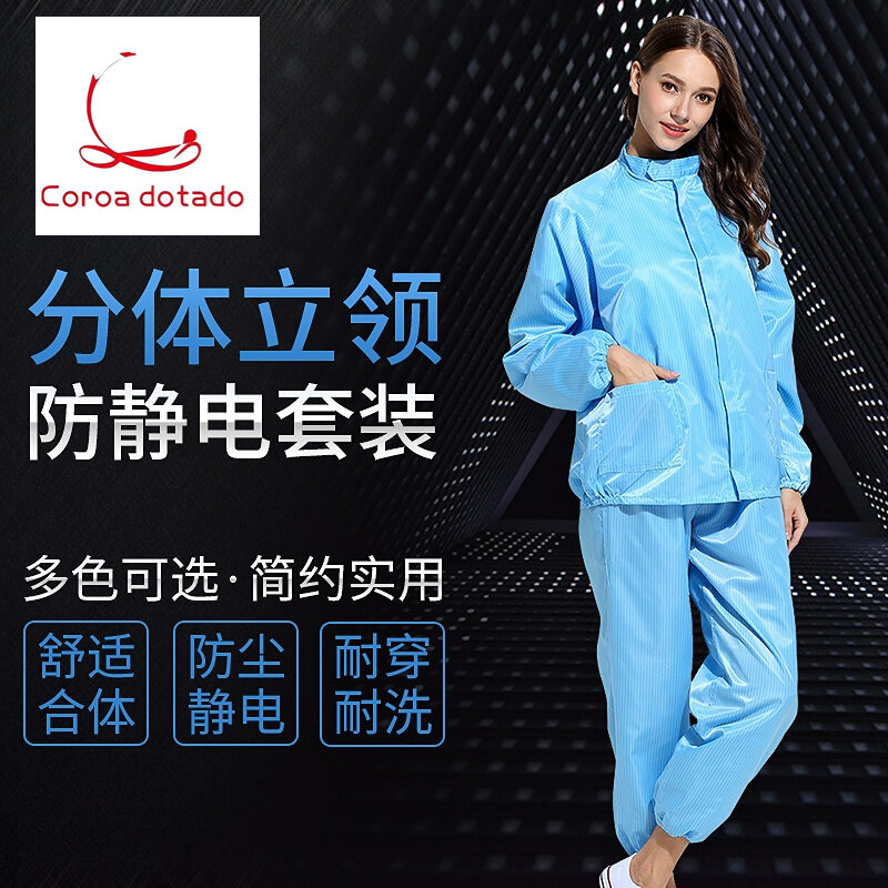 Anti-static work clothes Dust-free workshop Electrostatic clothes food clean, dustproof, chemical and protective clothing separa