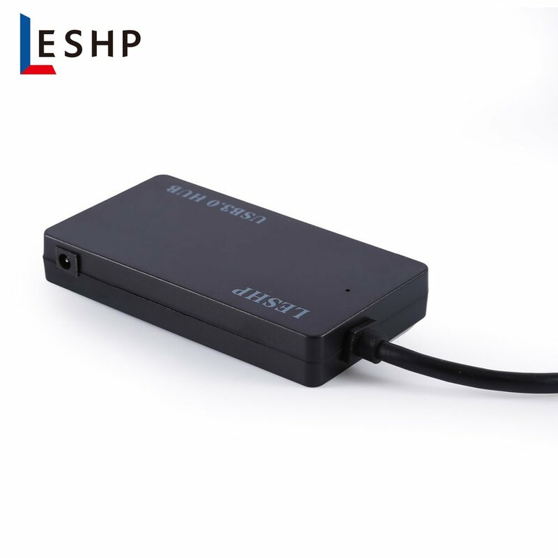 LESHP أربعة منافذ تصميم رقيقة جدا USB 3.0 محور التوصيل والتشغيل سهلة الاستخدام وتحمل سرعة فائقة (5Gbps) انتقال
