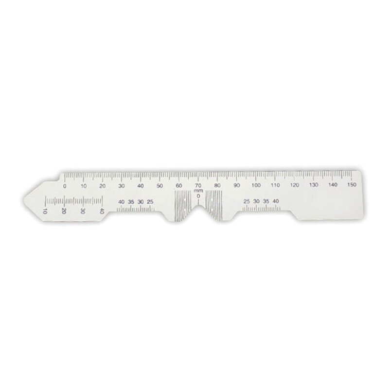 2 قطعة مسطرة مسافة الحدقة نظارات بصرية PD مسطرة مقياس مسافات التلميذ أداة طب العيون أداة قياس مسافات التلميذ دروبشيب