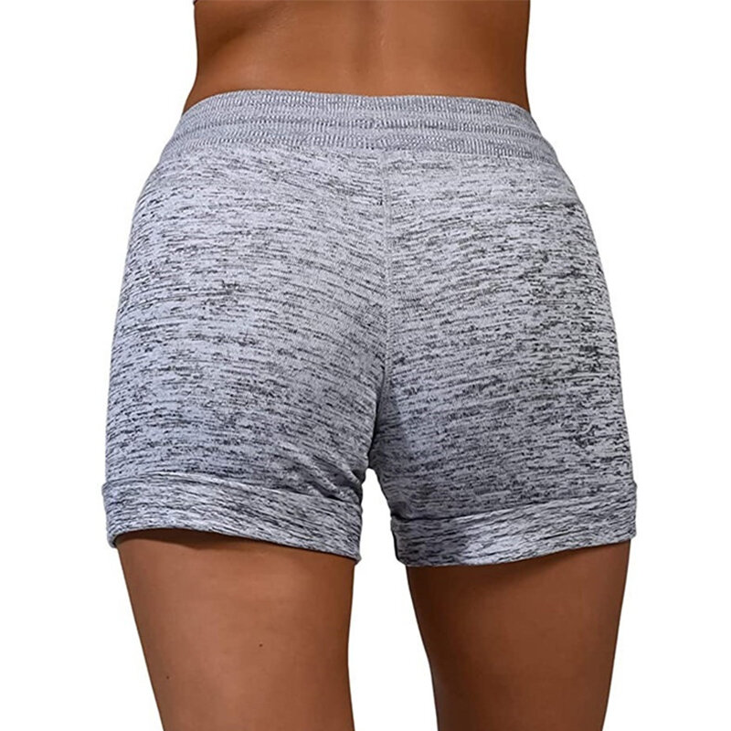 Women Fashion Soft and Comfy Activewear Casual Shorts With Pockets And Drawstring High Waist Sport Shorts Yoga Running Shorts