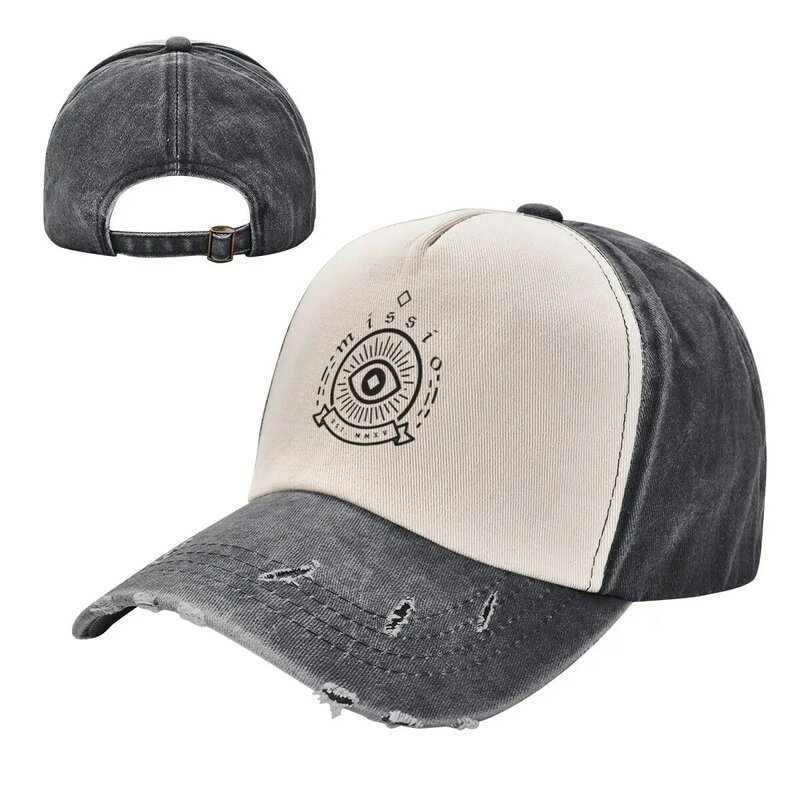شعار أسود من ميسيو قبعة بيسبول الثنائي ، قبعة الصيف ، قبعة الرجال والنساء ، جديدة
