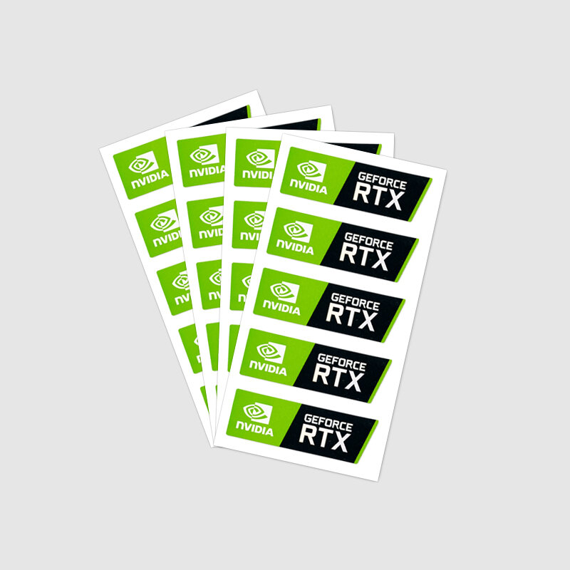 ملصق Nvidia gtx rtx geforce لأجهزة الكمبيوتر المحمول ، ملصق بطاقة الرسومات ، جديد ، 5 * *