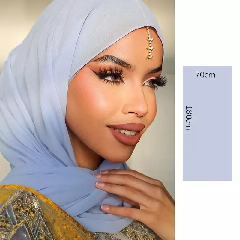 الحجاب الشيفون مسلم للنساء ، وشاح لينة ، شال طويل ، الحجاب التفاف ، الحجاب الموضة