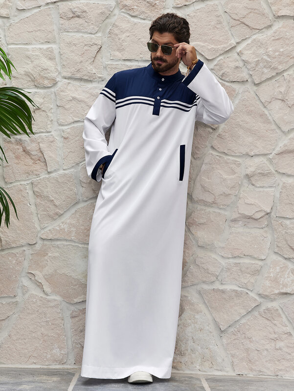 ثوب إسلامي للرجال ، رداء إسلامي ، نمط رمضان ، ثوب إسلامي طويل ، موضة الشرق الأوسط ، قميص رمضان