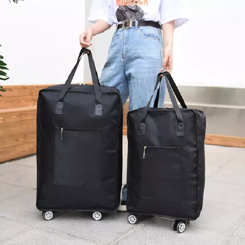حقيبة سفر محمولة بعجلات ، حقائب أمتعة قابلة للتوسيع ، كيس هواء قابل للطي ، أكسفورد المتداول
