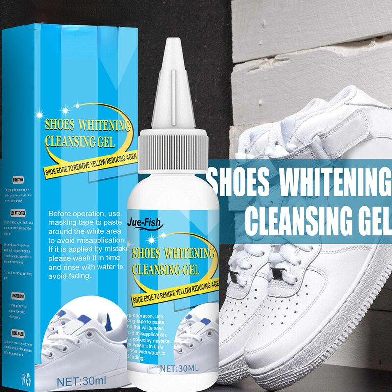 30 مللي حذاء أبيض نظافة تبييض التطهير هلام ل فرشاة أحذية أحذية رياضية أحذية تنظيف مع صنع الشريط تنظيف أداة