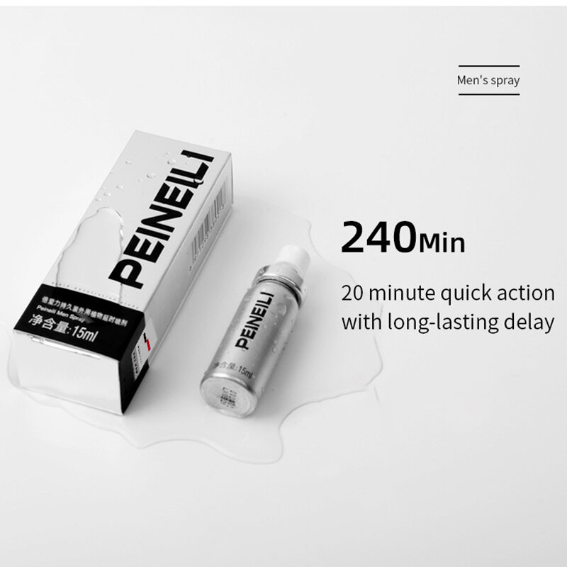 Peineili-زيت التدليك للرجال ، رذاذ تأخير الذكور ، الاستخدام الخارجي ، ومكافحة سرعة القذف ، وإطالة 60 دقيقة
