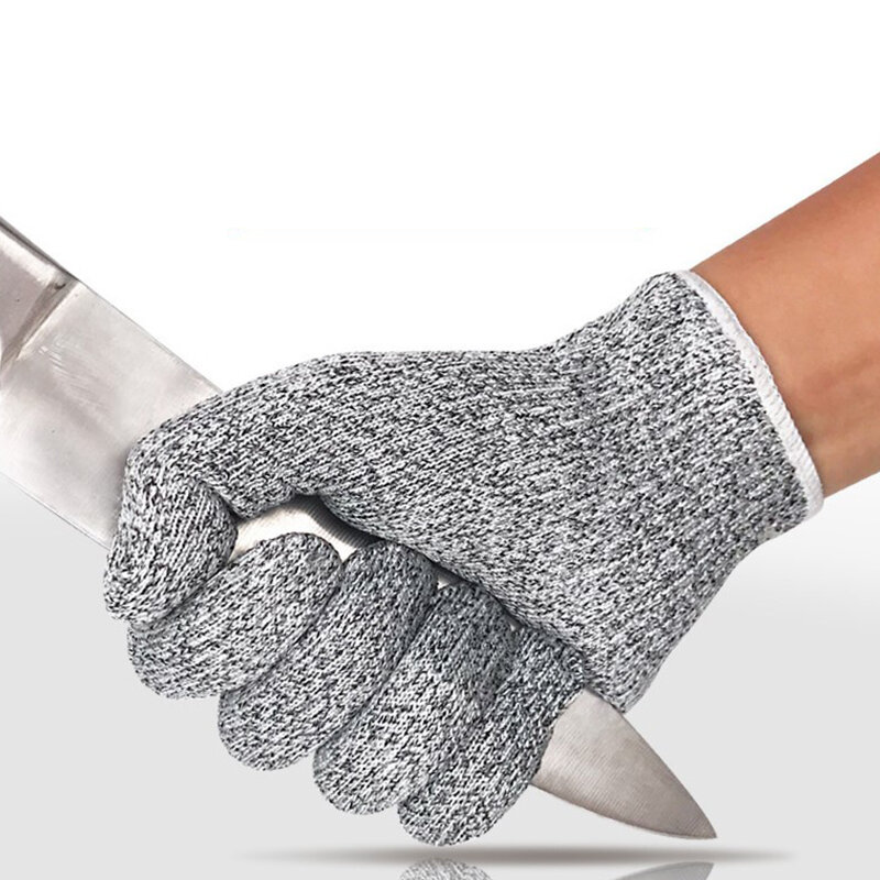 زوج واحد من قفازات حماية يدوية للمطبخ والبستان من HPPE قفازات لتقطيع اللحوم قفازات العمل قفازات سلامة للرجال والنساء