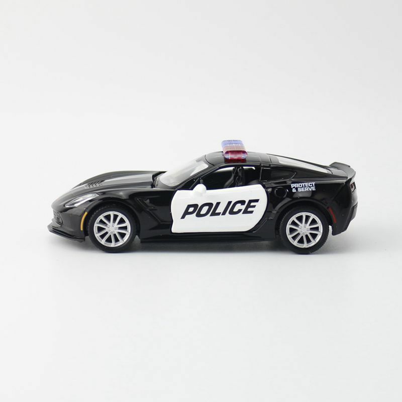 شيفروليه كورفيت C7 جراند سيارة شرطة رياضية ، نموذج سبيكة معدنية ، سيارة دييكاست ، محاكاة ، ألعاب أطفال ، مجموعة هدايا ، X11