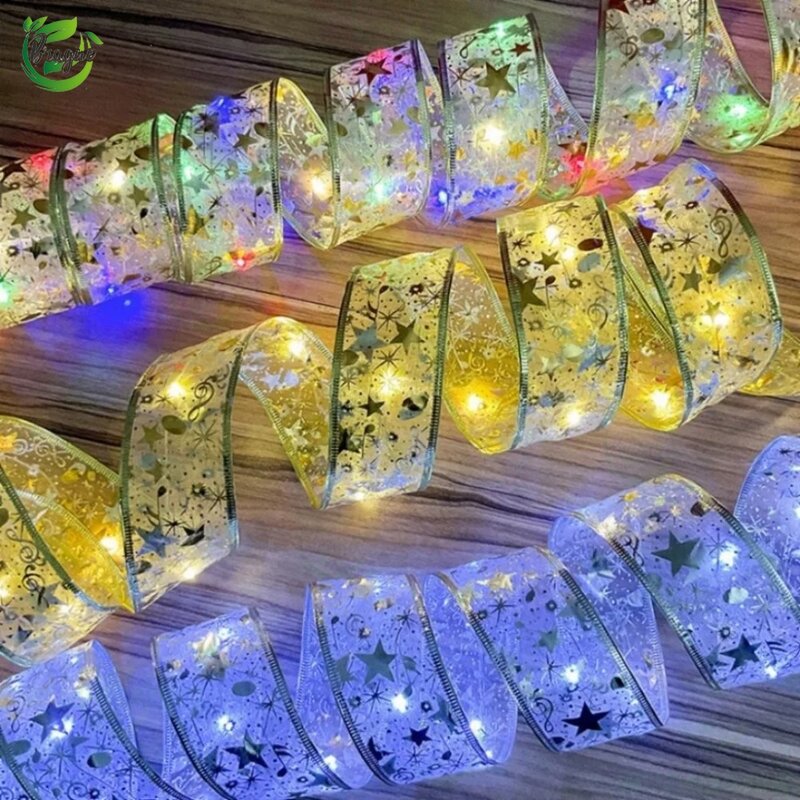 LED الجنية ضوء سلسلة لشجرة عيد الميلاد ، الشريط ، الأسلاك النحاسية ، بطارية تعمل بالطاقة ، الزفاف ، غرفة نوم ، صندوق هدايا ، الديكور