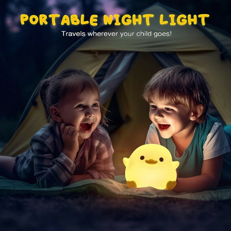 DoDo-قابلة للشحن LED ضوء الليل للأطفال ، بطة ضوء الليل ، 20 دقيقة الموقت اللمس ، ضوء الليل لغرفة النوم ، غرفة المعيشة ، مصباح مكتبي