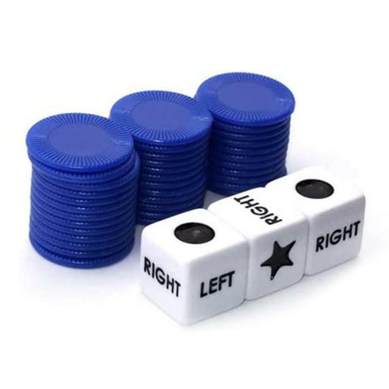 ملحقات لعبة النرود المركزية اليمنى اليسرى لأصدقاء العائلة ، ألعاب الطاولة الليلية ، مجموعة واحدة