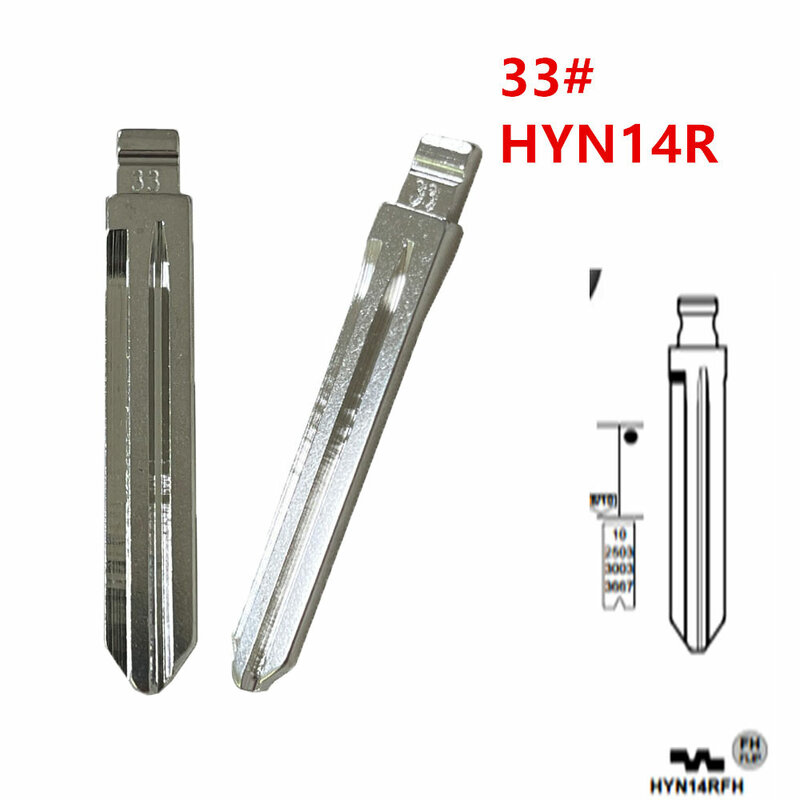 10 قطعة HYN14R الوجه فارغة مفتاح شفرة 33 # HYN14RFH لشركة هيونداي أكسنت HYN14RFH مفتاح شفرة ل KD Keydiy Xhorse VVDI ريموت مفتاح فارغة