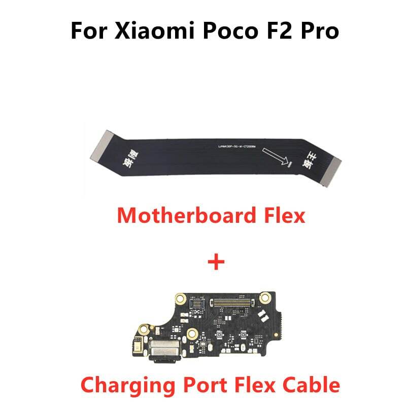 اللوحة الرئيسية فليكس USB مجلس شاحن شحن حوض ميناء التوصيل موصل الكابلات المرنة ل شاومي POCO F2 برو
