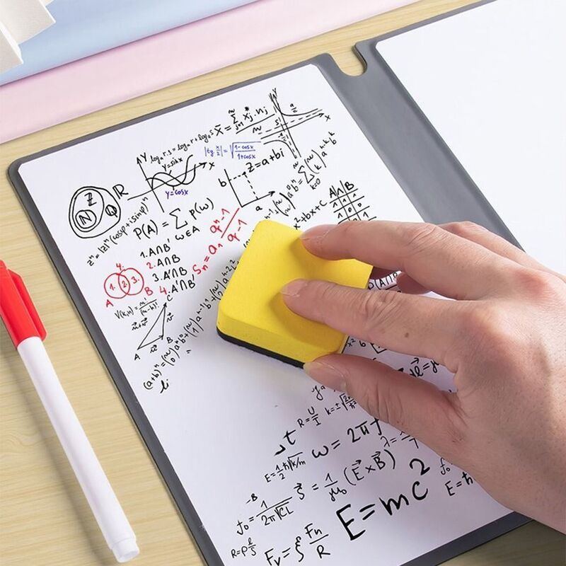 أسبوعي مخطط الجلود A4/A5 قابلة لإعادة الاستخدام مع السبورة القلم محو القماش السبورة دفتر مذكرة الوسادة الكتابة