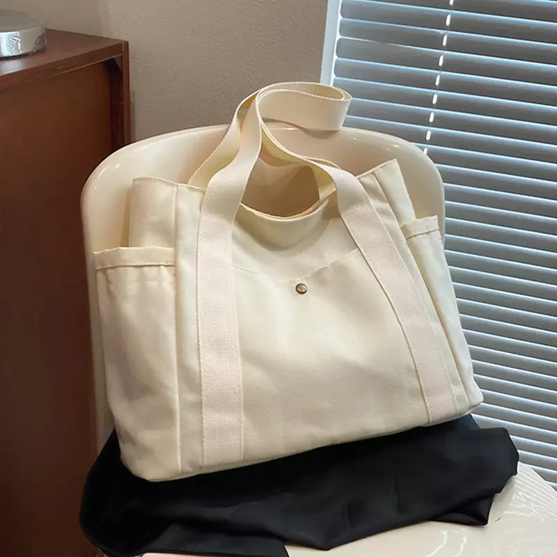 حقيبة كتف قماشية مع سلسلة أحرف جارلاند ، حقائب تخزين سلع متعددة الوظائف ، حقيبة يد صديقة للبيئة عصرية ، جديدة