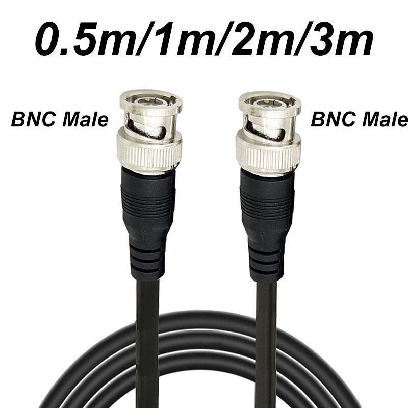 BNC ذكر إلى ذكر محول كابل ل CCTV كاميرا BNC موصل كابل كاميرا BNC اكسسوارات 0.5 متر/1 متر/2 متر/3 متر