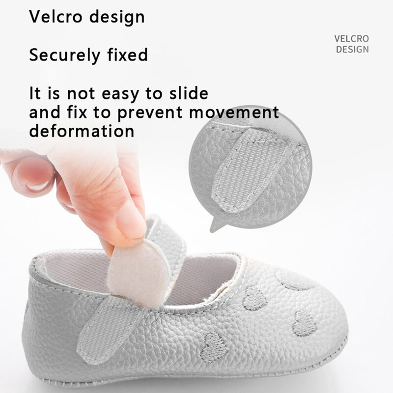 Bmnmsl-حذاء المشي الأول للأطفال ، نعل ناعم مضاد للانزلاق ، مطبوع عليه رسوم كرتونية قلب ، طفل صغير ، رضيع ، حديث الولادة ، خارجي ، غير رسمي