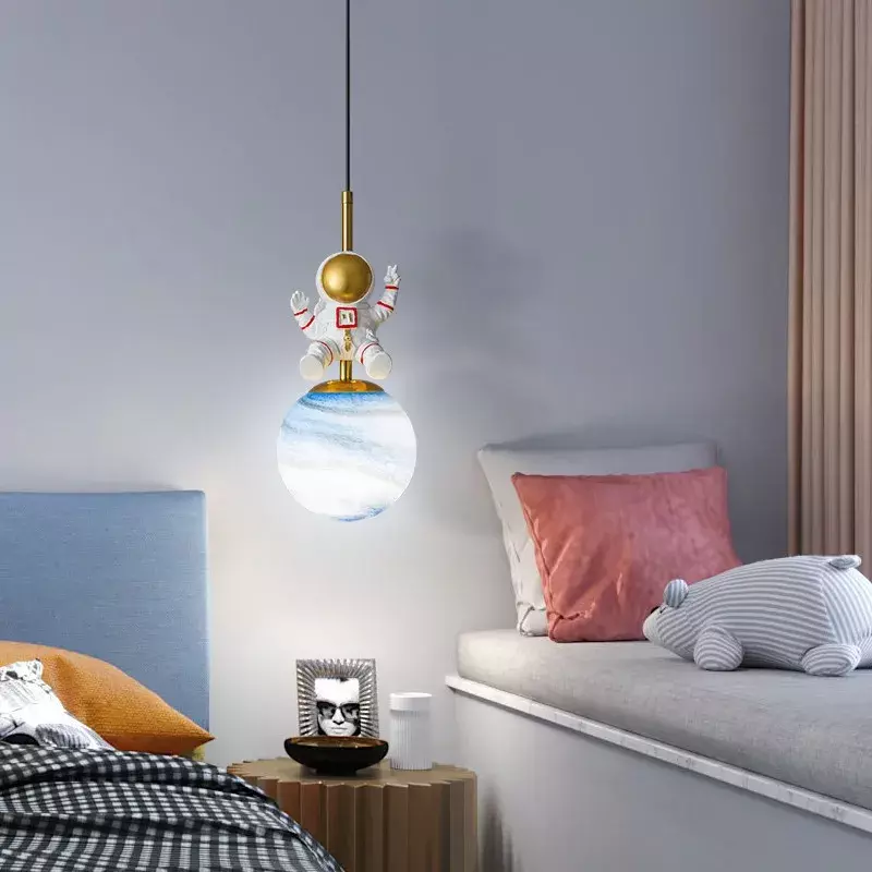 مصباح LED حديث معلق لغرفة النوم ، بجانب السرير ، غرفة الأطفال ، ثريا إبداعية ، بريق داخلي ، تركيبات إضاءة ، ديكور منزلي
