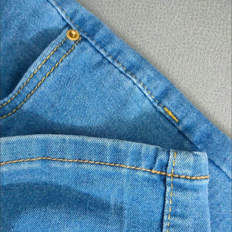 بنطلون جينز نسائي مستقيم مقاس 25-34 موضة ربيع خريف فضفاض ملابس الشارع الشهير فساتين نسائية عالية الخصر غير رسمية