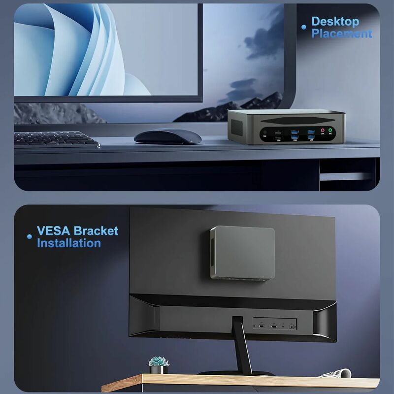 Histou-حواسيب مكتبية صغيرة ، شاشة مزدوجة الشبكة ، المنزل والمكتب ، كمبيوتر صغير ، USB ، 12 ، الجيل الثالث عشر ، i5 ، i7 ، DDR5 ، 6