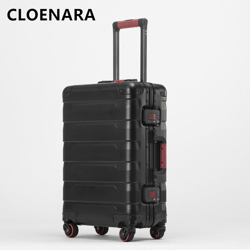 حقيبة جديدة للرجال من COLENARA مقاس 20 بوصة و24 بوصة مصنوعة من سبائك الألومنيوم والمغنسيوم بالكامل موديل 100% وهي حقيبة سفر محمولة للرجال