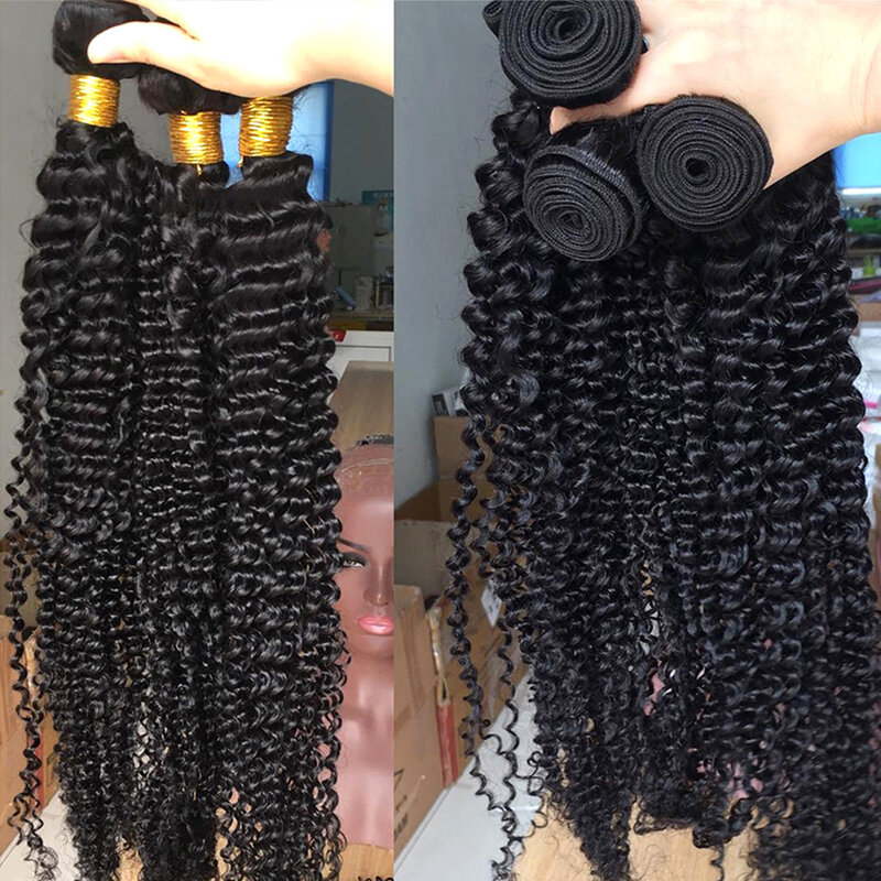 شعر ريمي برازيلي مموج ، موجة مائية طبيعية ، وصلات شعر بشري مجعد ، موجة عميقة ، 13 × 4 أمامي ، 30 بوصة ، 32 بوصة ، 3 حزم ، 4 حزم