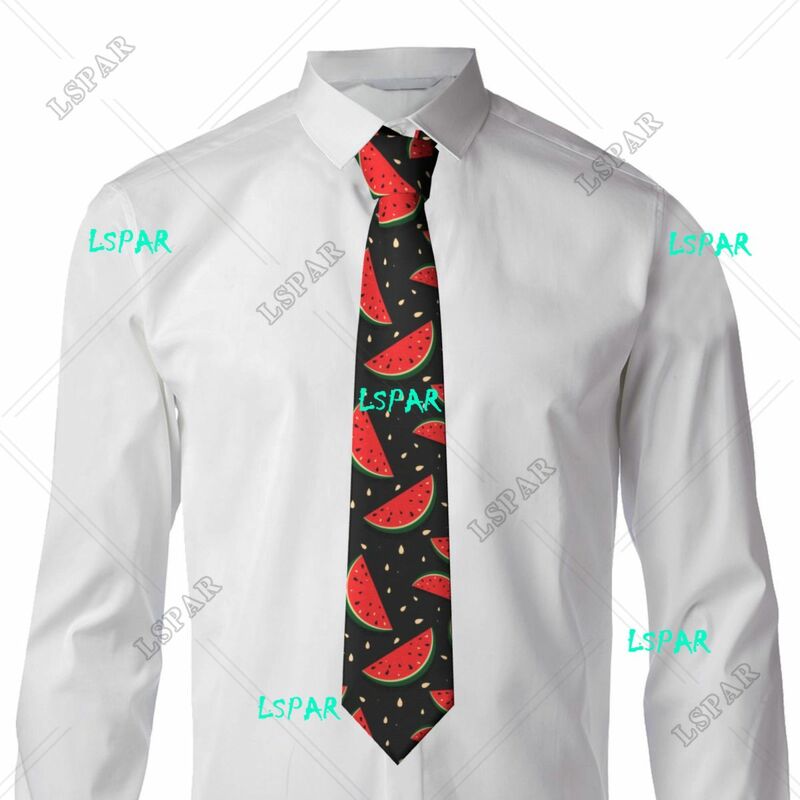 شرائح طازجة من ربطة البطيخ الأحمر ، ربطة عنق للرجال والنساء ، إكسسوارات ملابس ، 1