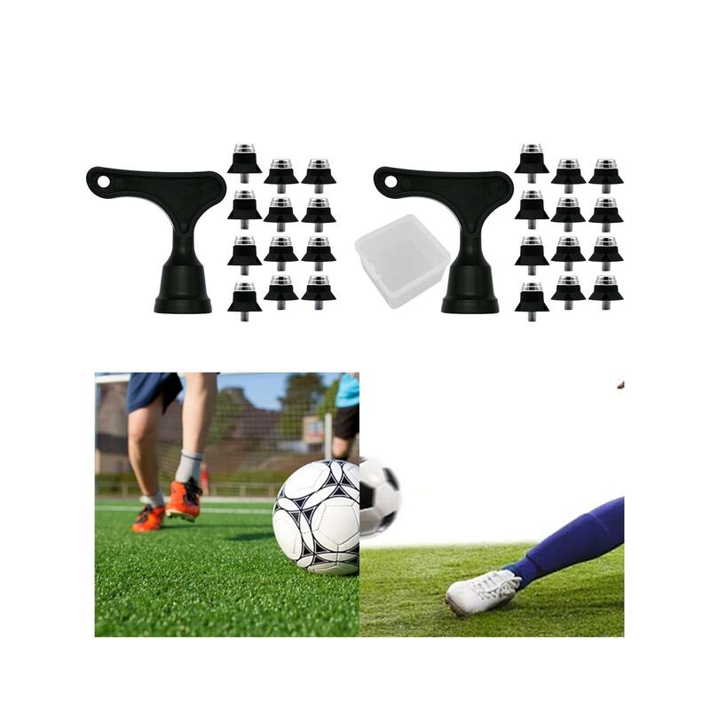 المضادة للانزلاق كرة القدم المرابط المعدنية ، المسامير استبدال المهنية ، المسامير لتدريب أحذية رياضية والمنافسة ، M5 ، 13 مللي متر ، 16 مللي متر ، 12 قطعة