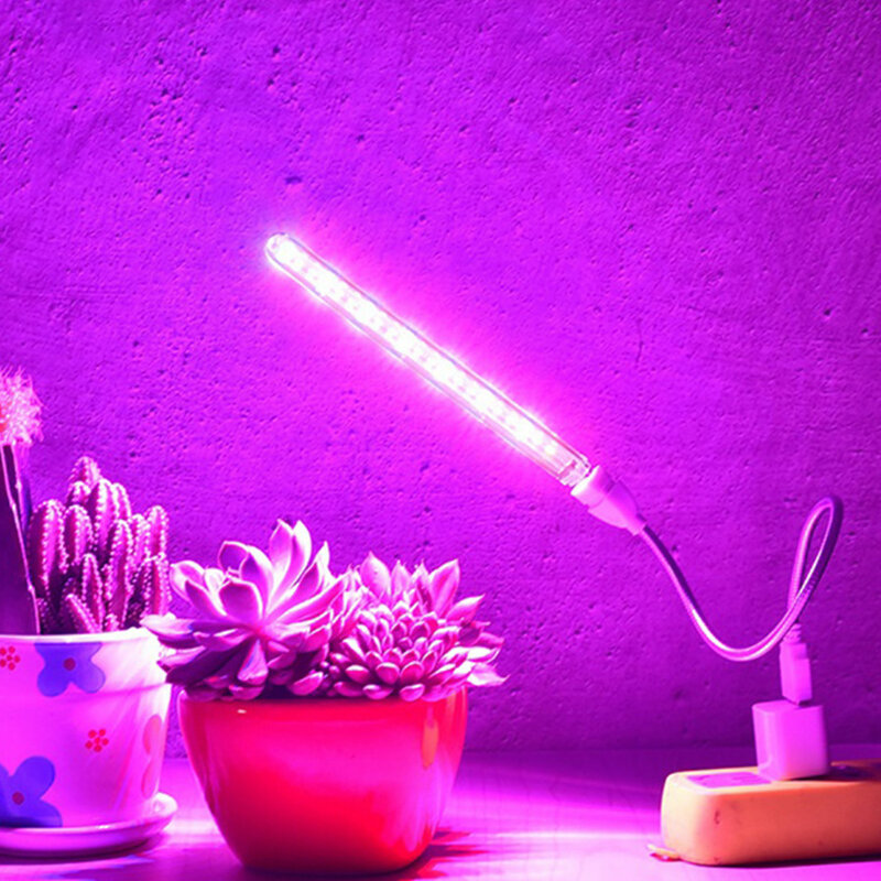 مصباح LED كامل الطيف من vnzzo مصباح USB للنمو ضوء مرن LED للنمو مصباح فيتو شتلات الزهور الإضاءة المائية