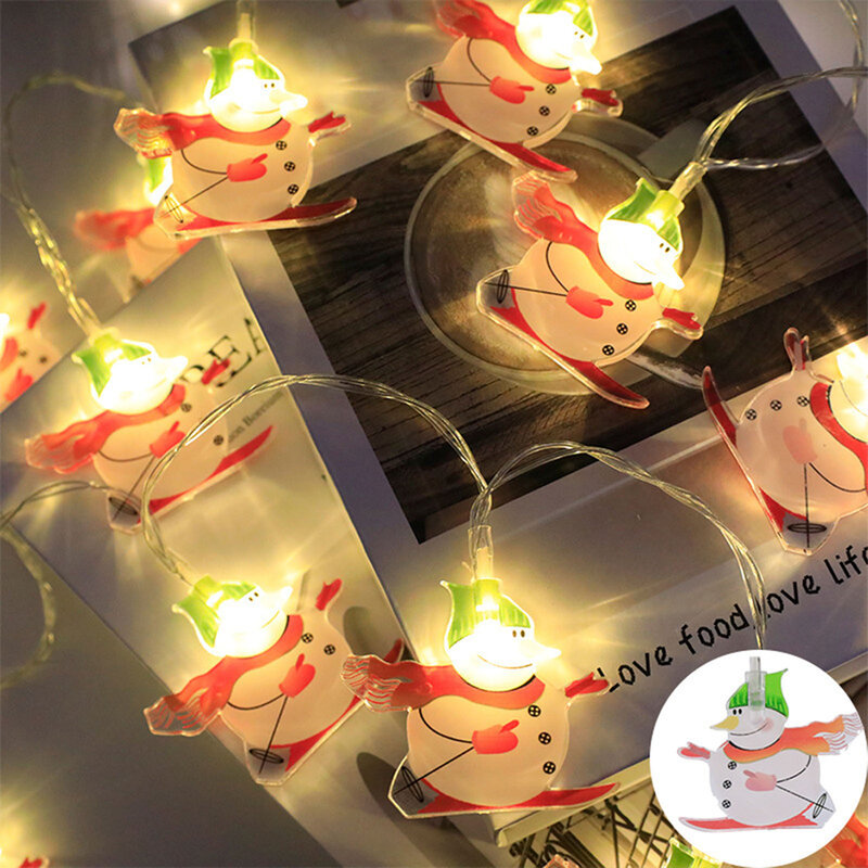 عيد الميلاد سانتا كلوز سلسلة أضواء ، إضاءة مقاومة للماء ، في الهواء الطلق ، أضواء الجنية للحديقة ، شرفة ، الفناء ، مسار ديكور