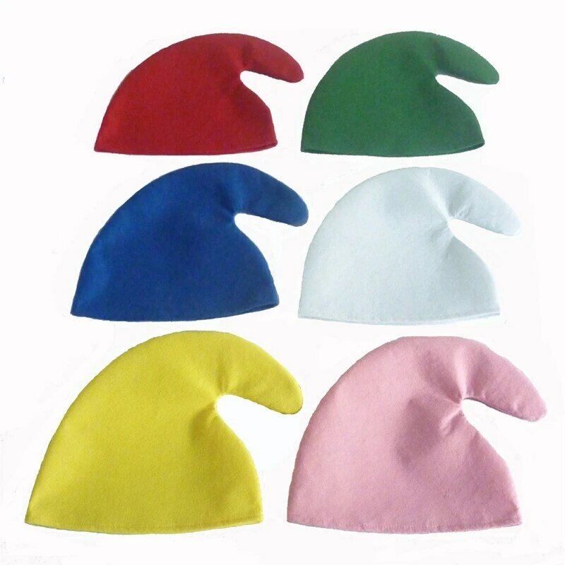 قبعات زينة عيد الميلاد، قبعات الجان، قبعات متعددة الألوان هدية للأطفال والكبار