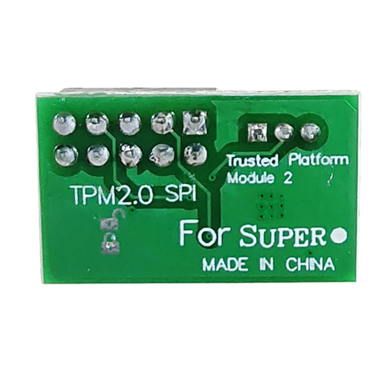 منصة موثوق بها لسوبر ميكرو ، 10 دبوس SPI TPM وحدة ، 1 ،