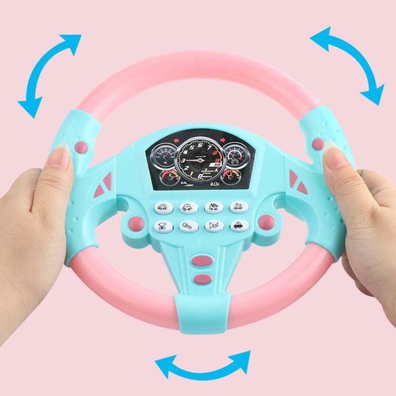 محاكاة لعبة عجلة القيادة للأطفال ، محاكاة القيادة مع الضوء والصوت ، لعبة القيادة مضحك ، ألعاب تعليمية للأطفال المحمولة