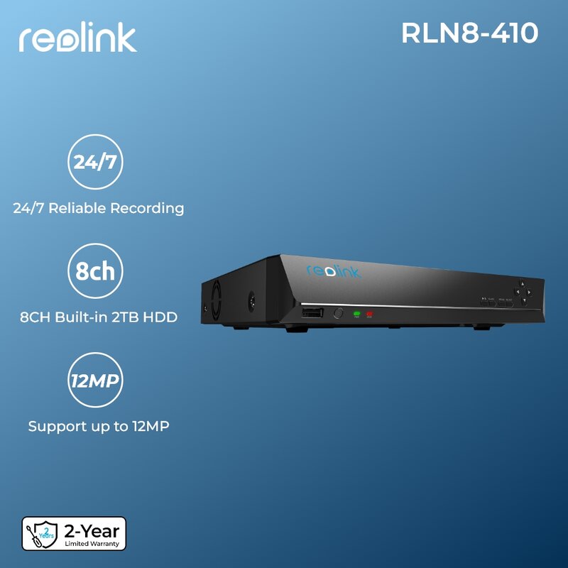 ريولينك-نظام كاميرا الأمن ، 8CH ، 4K ، 8MP ، طقم كاميرات IP مع التكبير ، 16 قناة ، 24/7 ، تسجيل فيديو موثوق بها ، PoE NVR