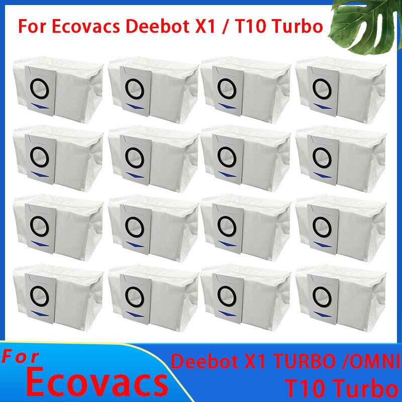 كيس لجميع الغبار أجزاء ل Ecovacs Deebot T10 Omin/توربو X1 Omin/توربو مكنسة كهربائية أكياس فرشاة رئيسية خرقة HEPA تصفية الملحقات
