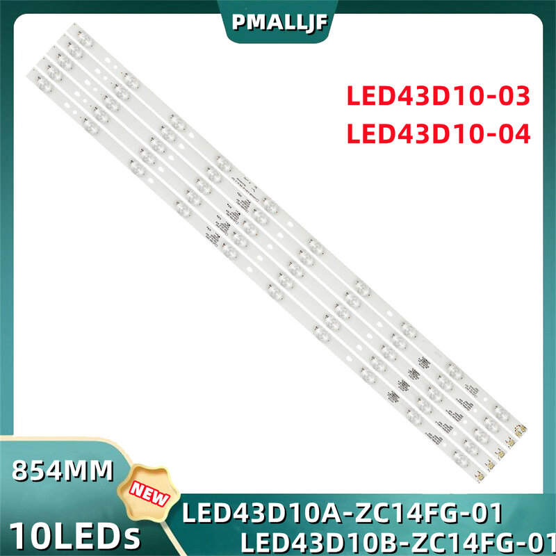 5 قطعة/المجموعة LED شريط إضاءة خلفي LT-43M650 LT-43M450 LE43U6500U FD4351A-LU LED43D10A LED43D10B-ZC14FG-01 LED43D10-03 (أ) 04 43UK30G